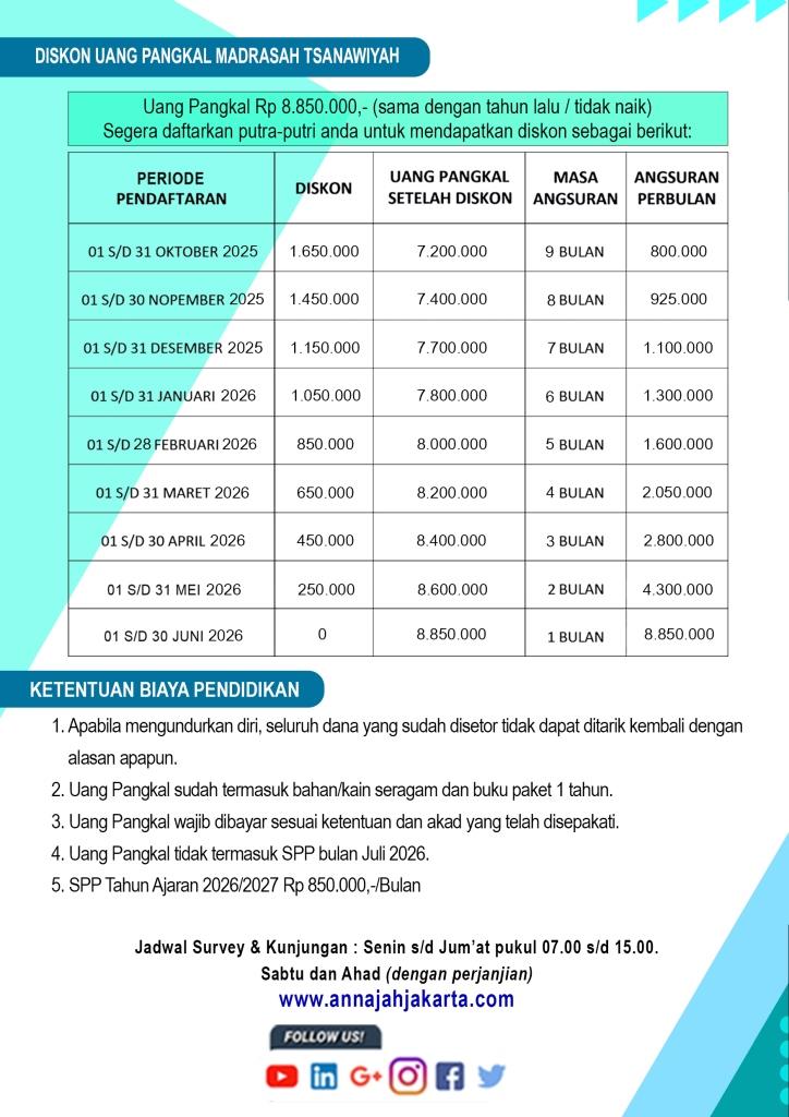 SMP SUNNAH JAKARTA BARAT MADRASAH SUNNAH DI JAKARTA BARAT MTS MANHAJ SALAF JAKARTA